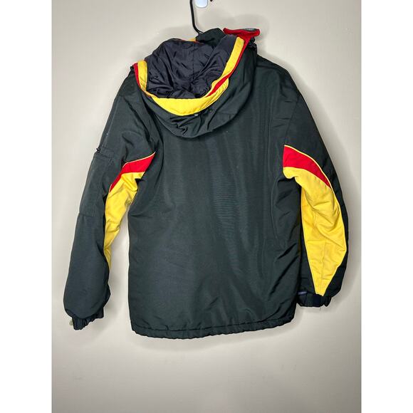 Men’s Large North Point Yellow Red Black Jacket Full Zip Light Coat - Picture 4 of 4